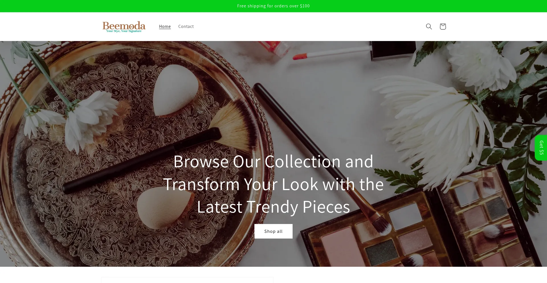 Website screenshot of Beemoda.net