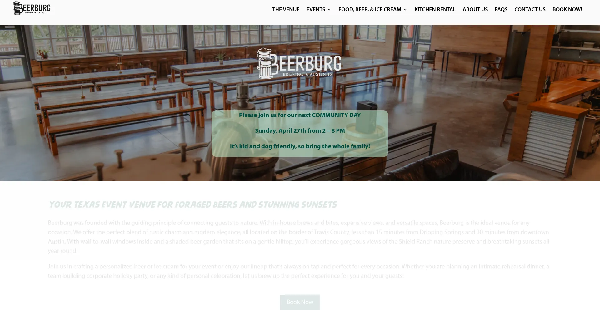 Website screenshot of Beerburgbrewing.com