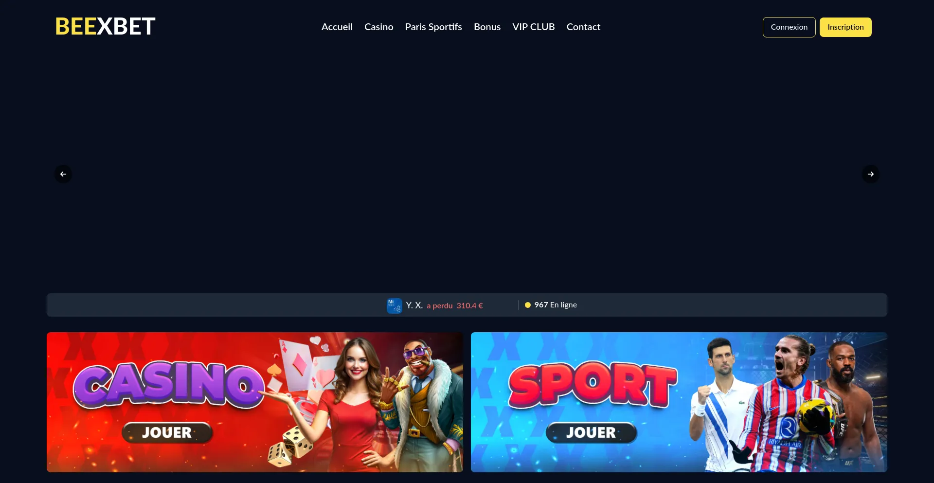 Website screenshot of Beexbet-1.com