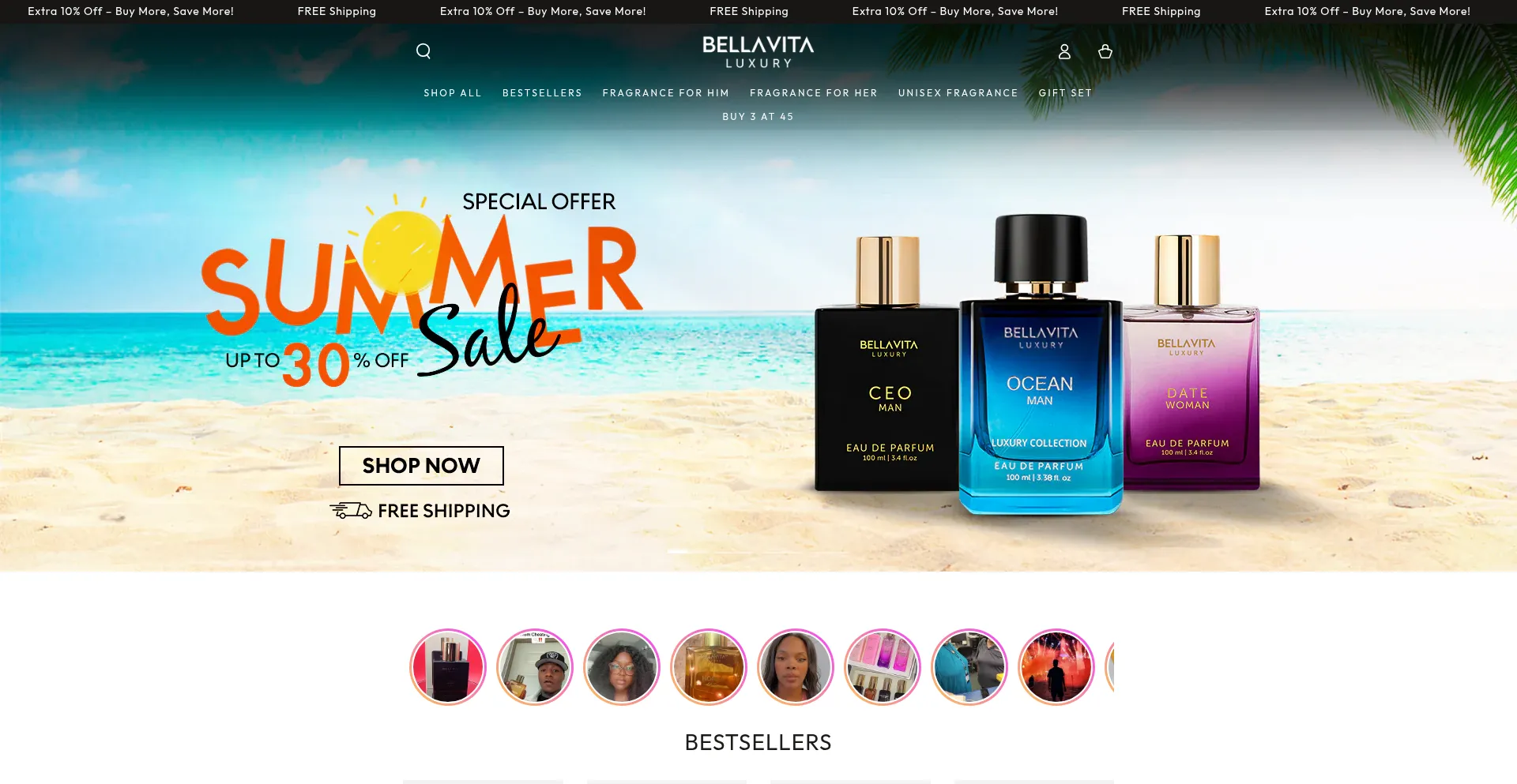 Bellavitaluxury.uk Screenshot