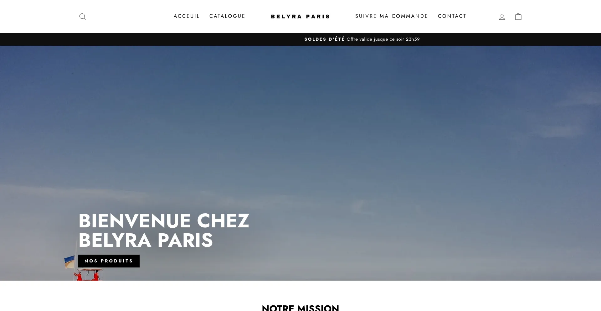 Website screenshot of Belyraparis.com