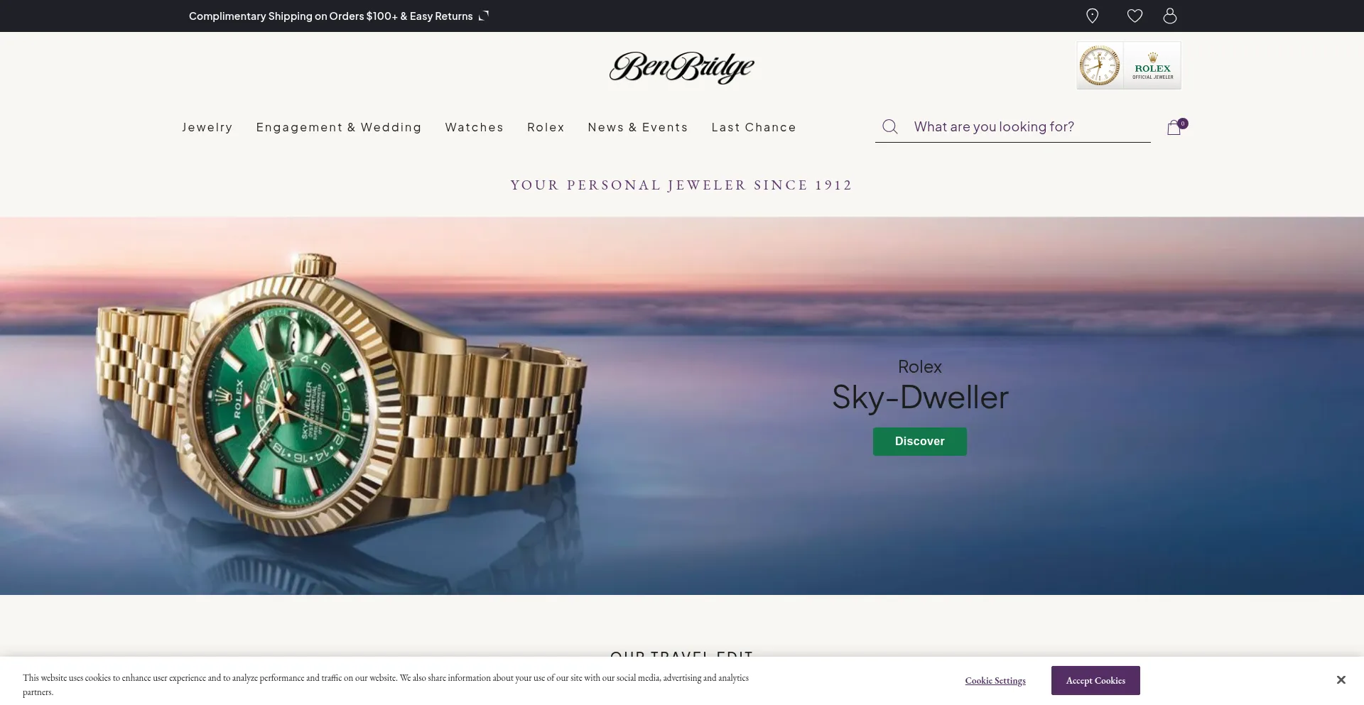 Website screenshot of Benbridge.com