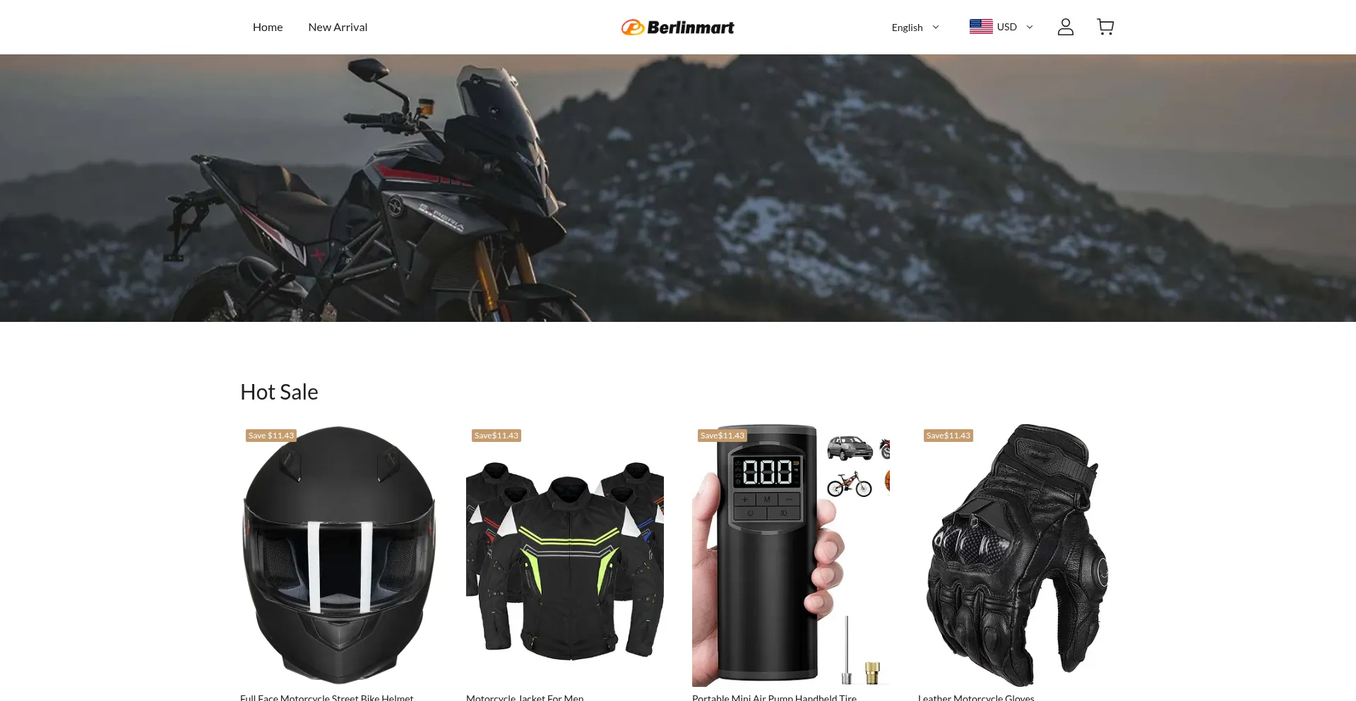 Website screenshot of Berlinmart.com