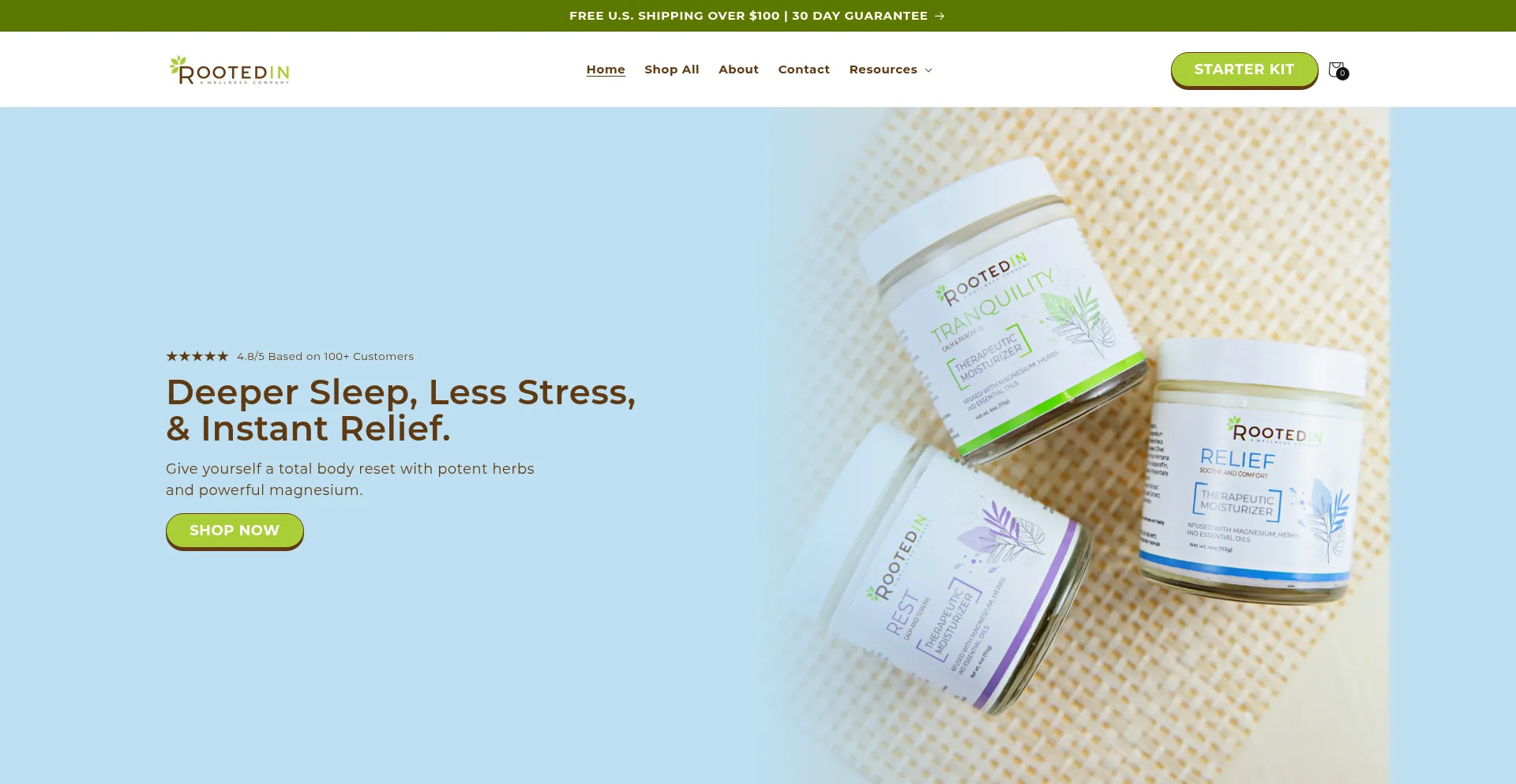 Website screenshot of Berootedin.com