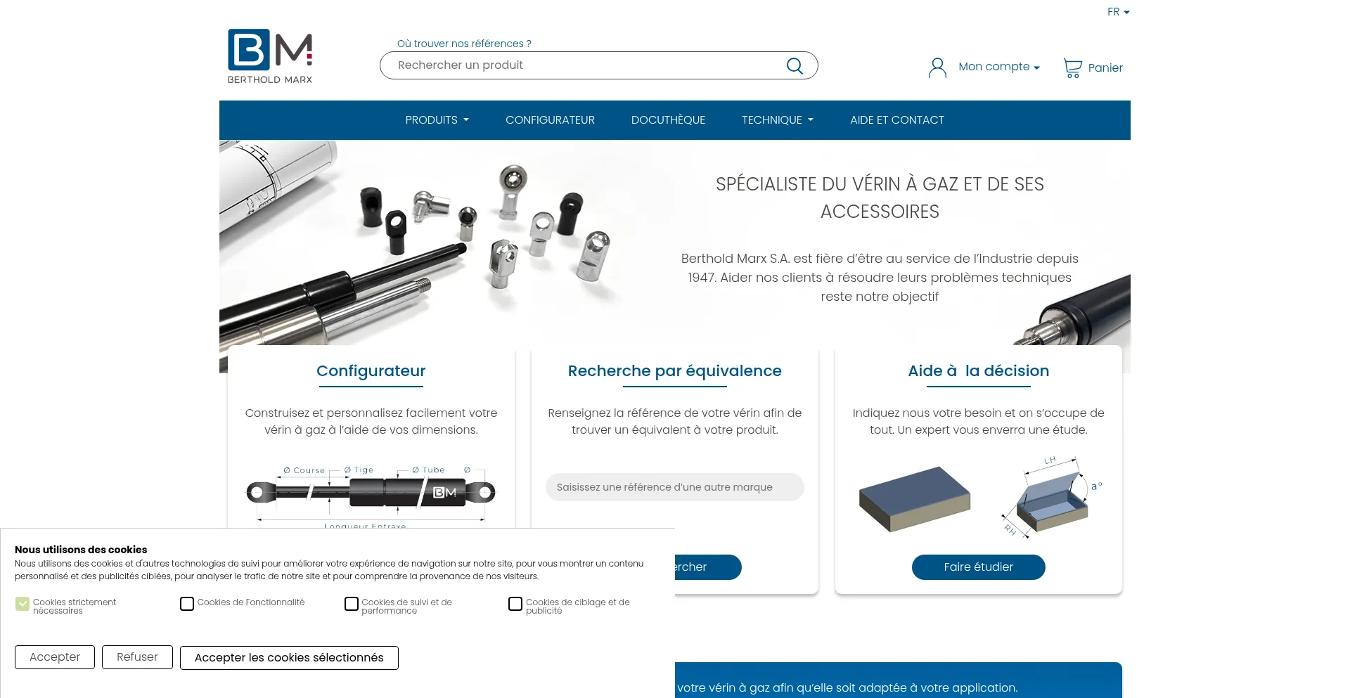 Website screenshot of Bertholdmarx.com