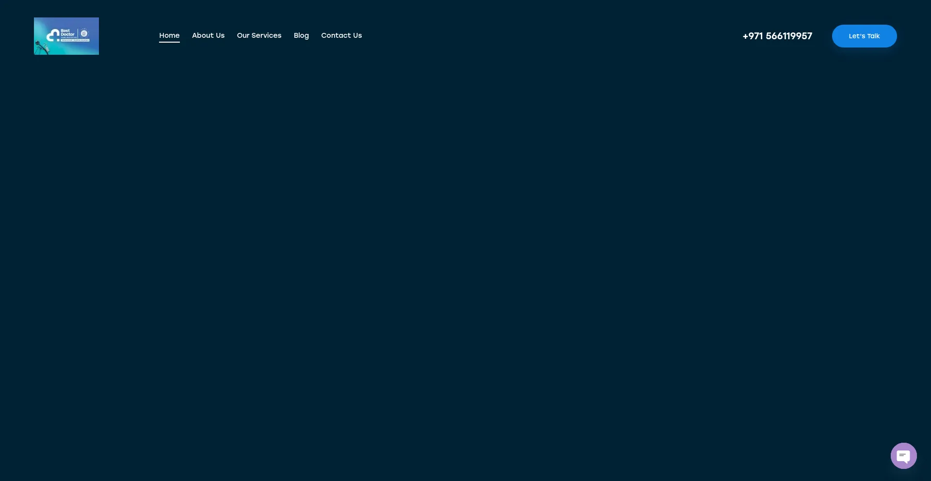Website screenshot of Bestdoctor247.ae