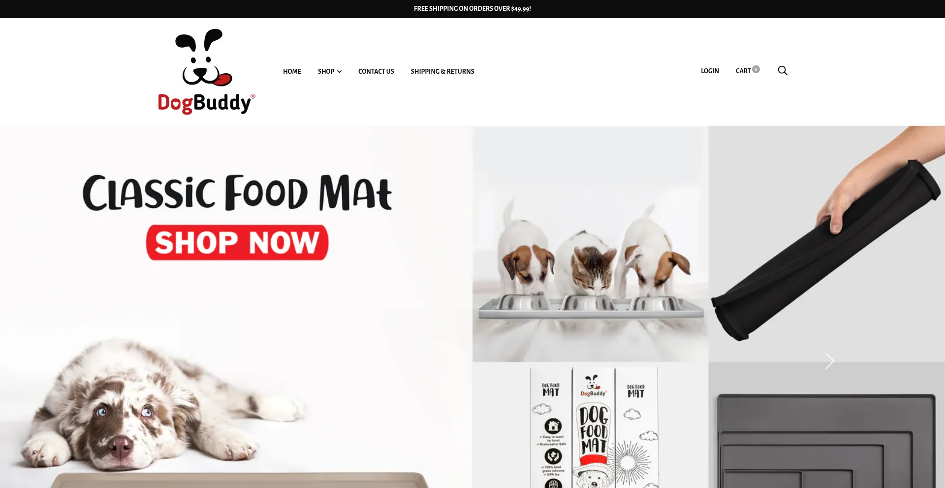 Website screenshot of Bestdogbuddy.com