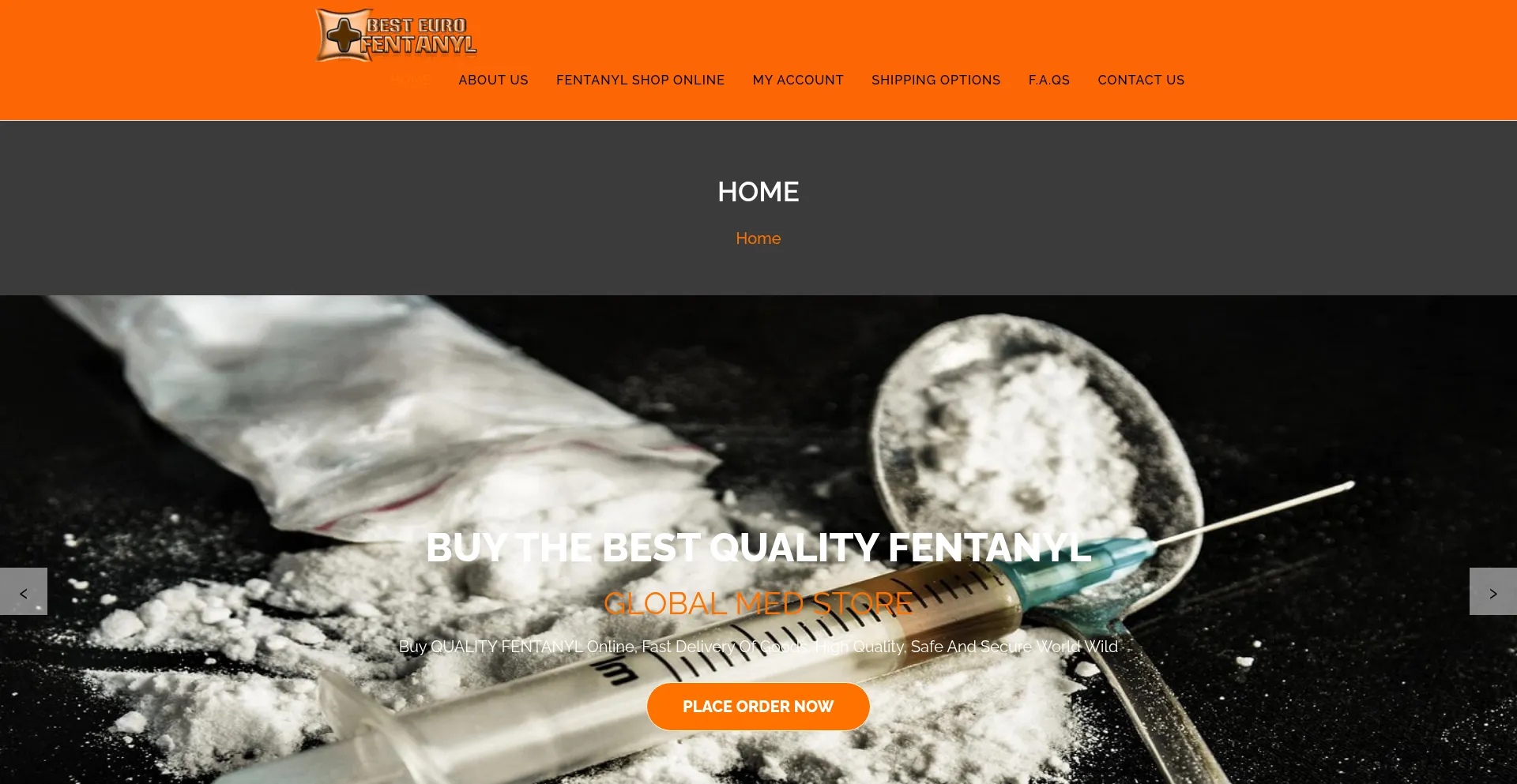 Website screenshot of Besteurofentany.com