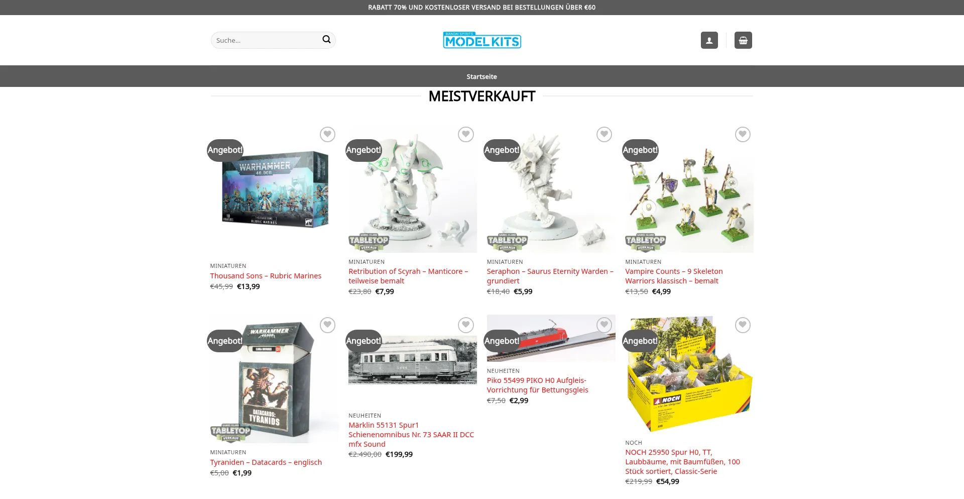 Website screenshot of Bestmodel-shop.com
