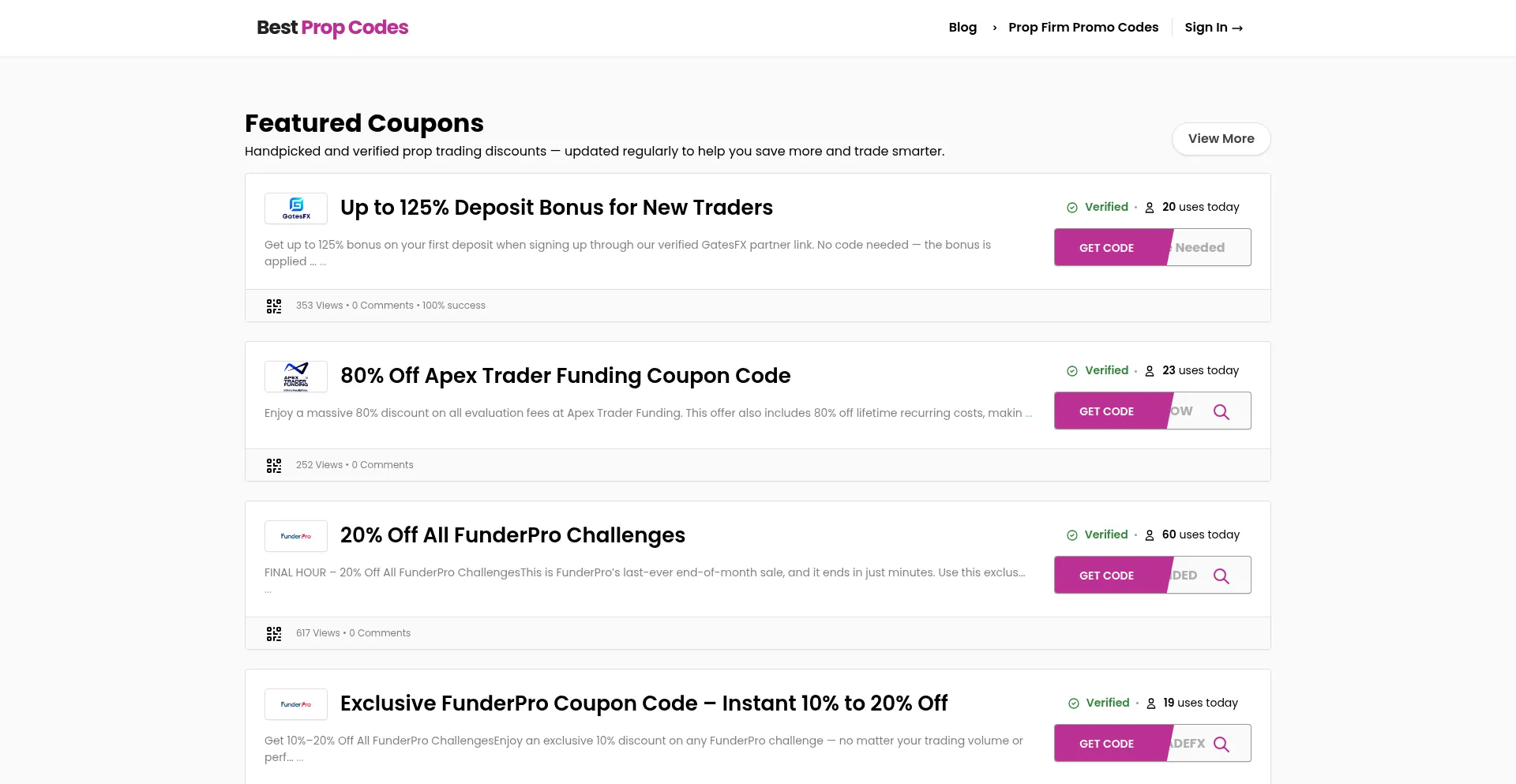 Bestpropcodes.com