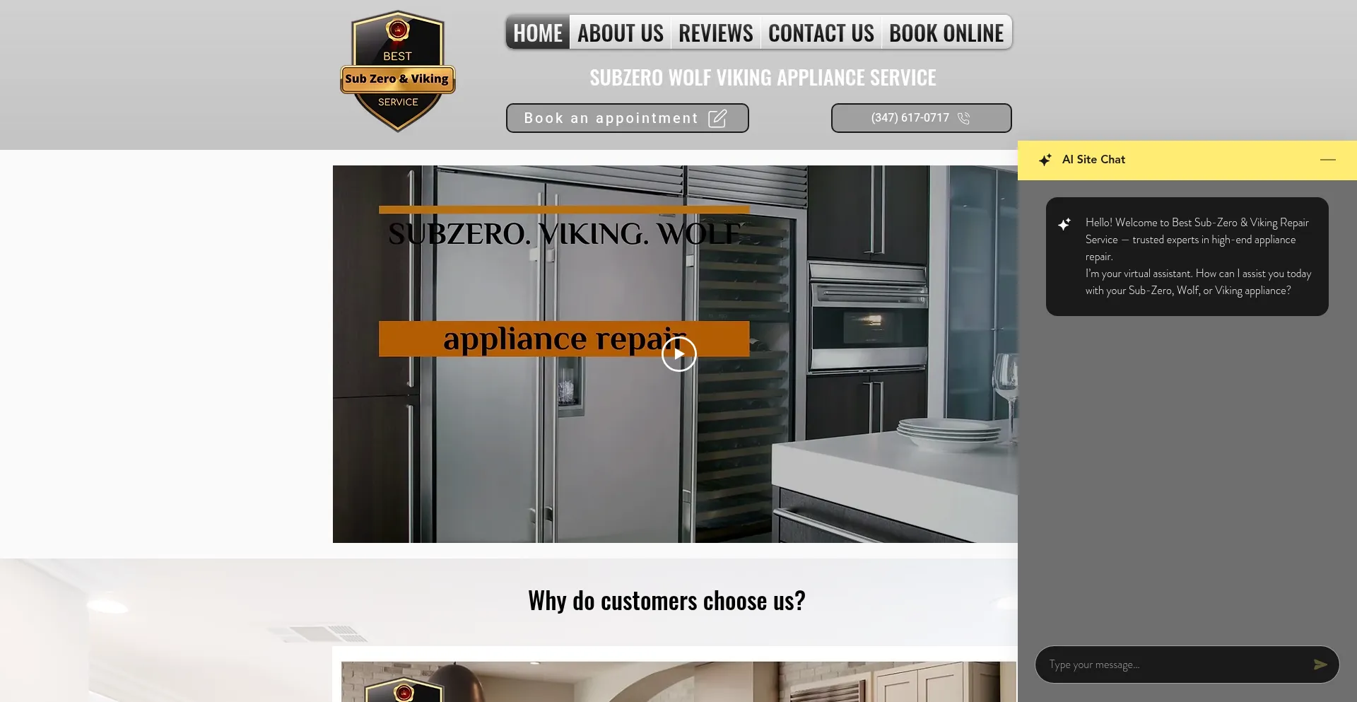 Website screenshot of Bestsubzerovikingservices.com