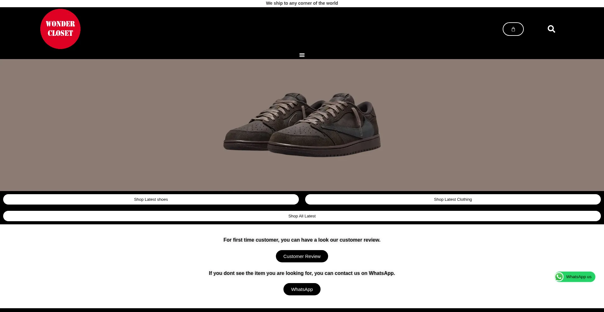Website screenshot of Bestwondercloset.org