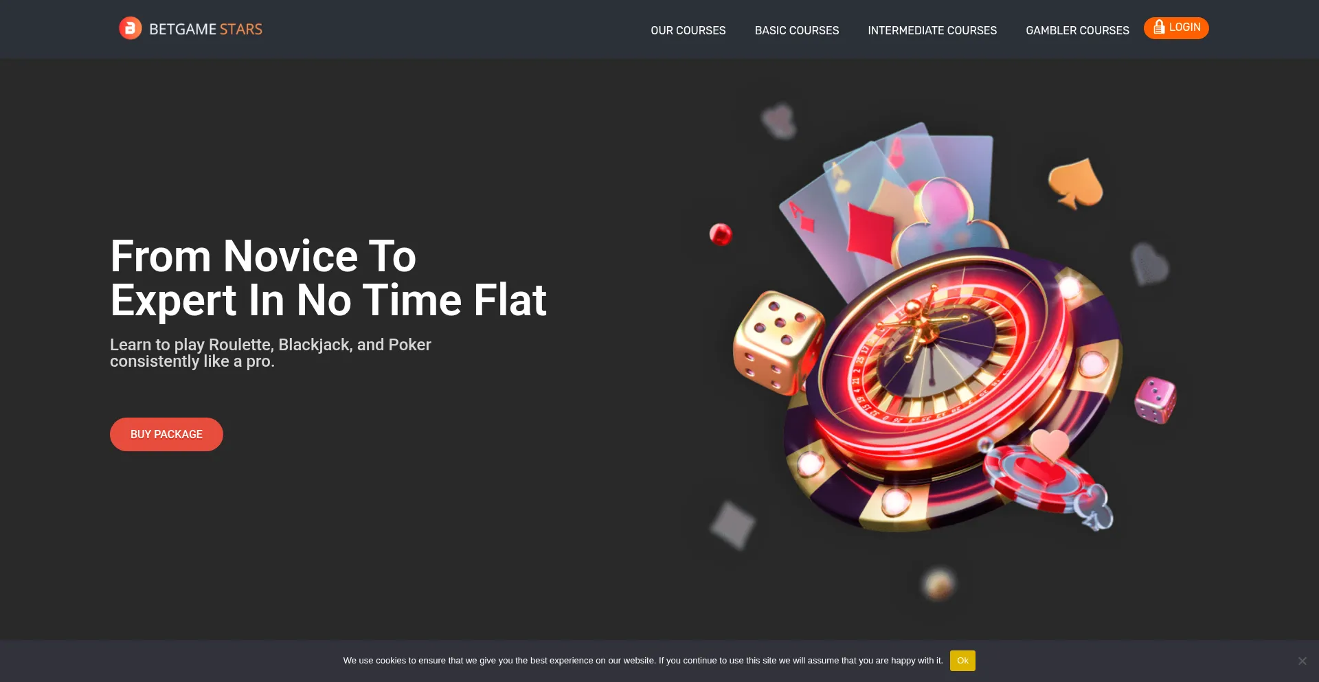 Website screenshot of Betgamestars.com