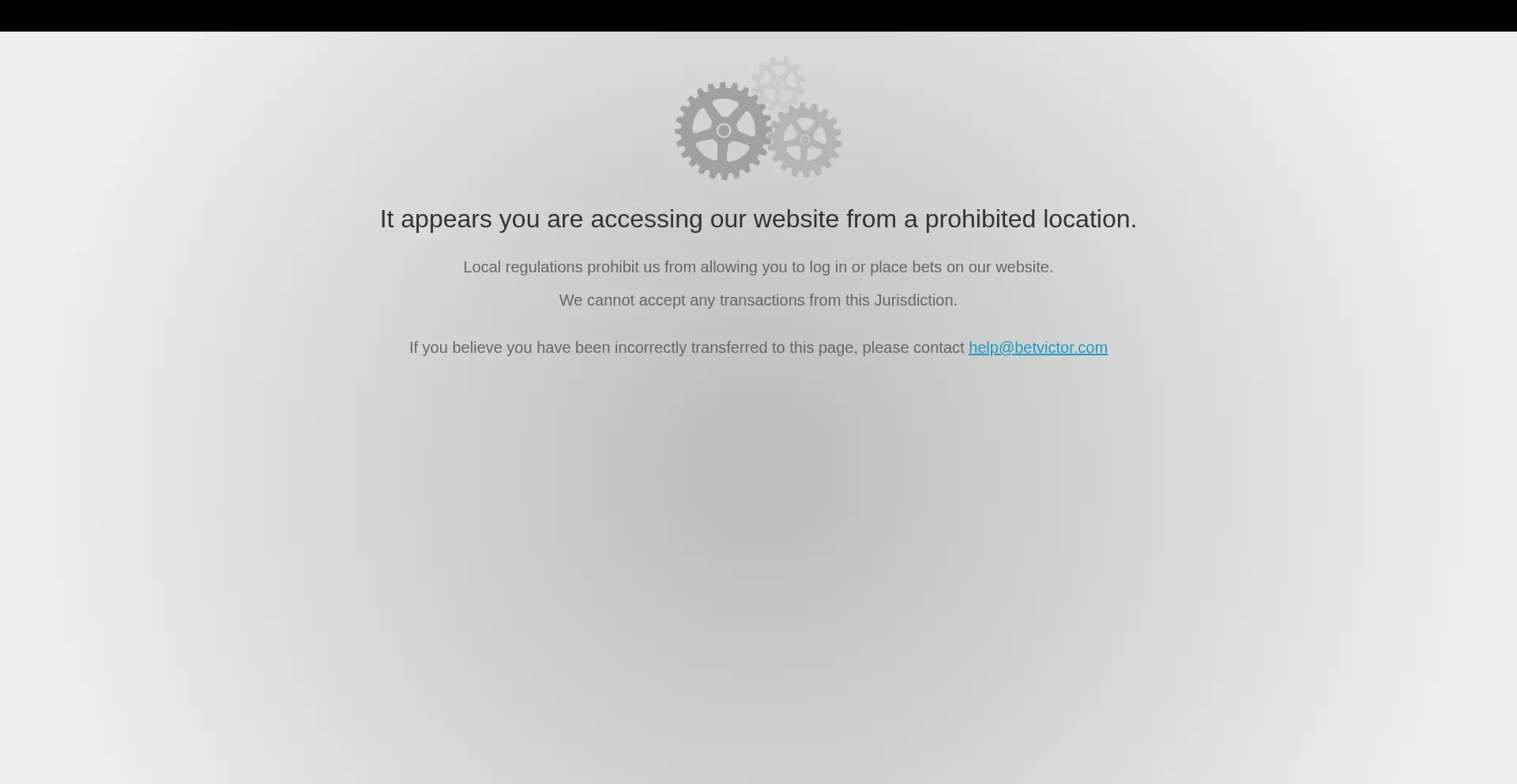 Website screenshot of Betvictor.com