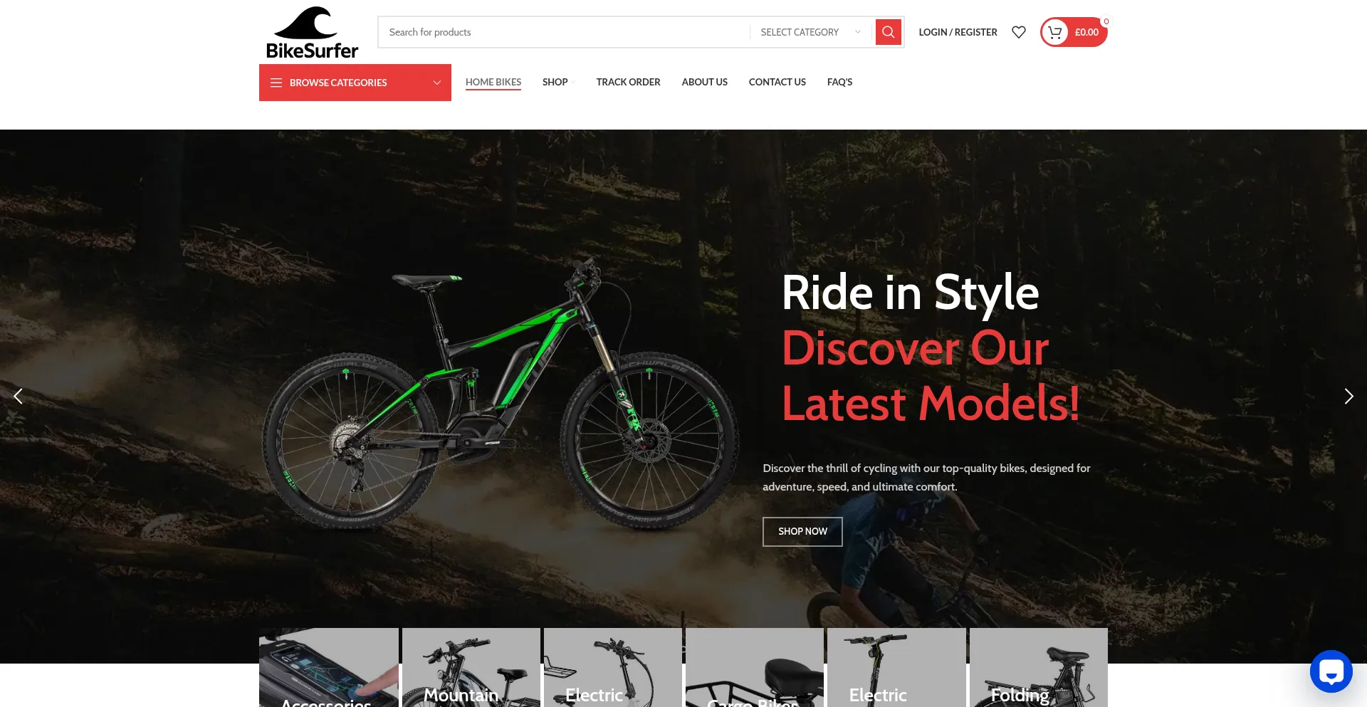 Bikesurfer.co.uk Screenshot