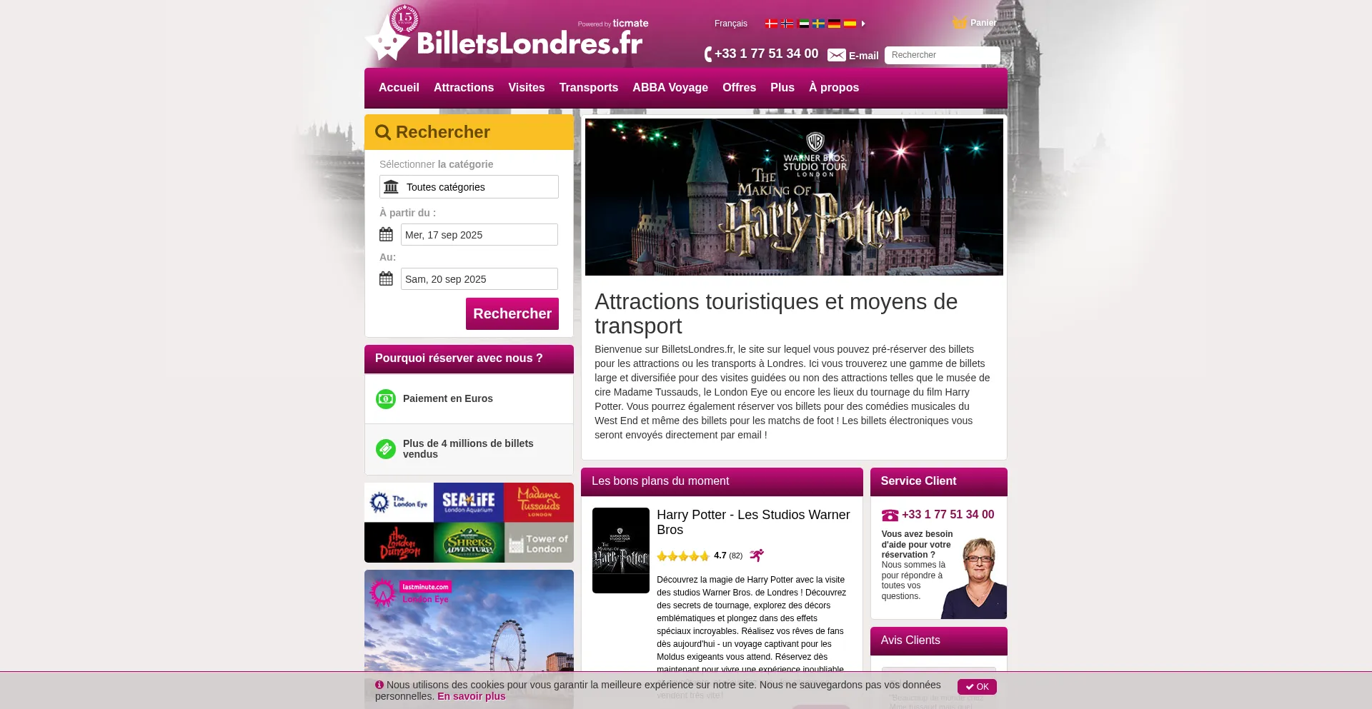 Billetslondres.fr 安全可靠吗？