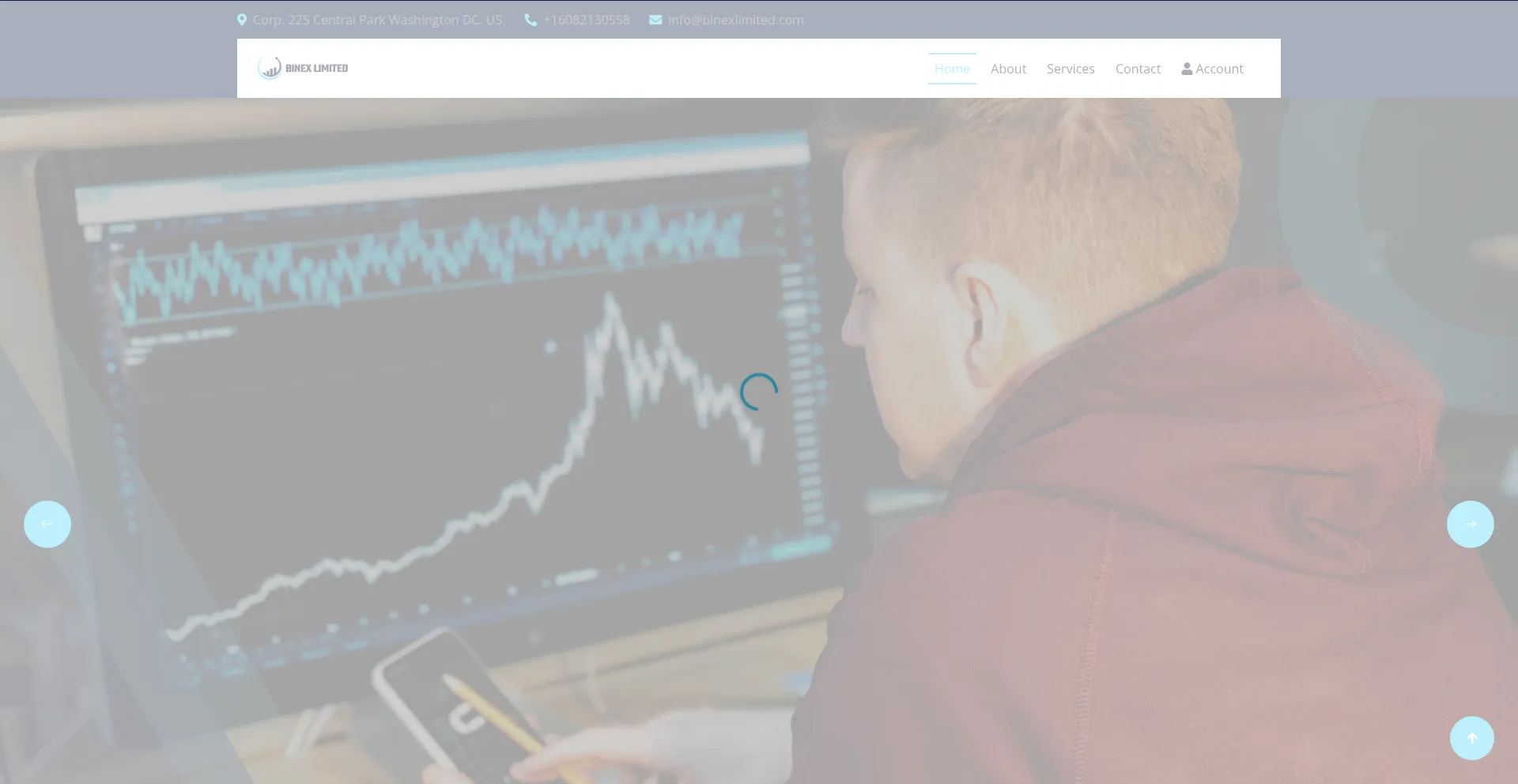 Website screenshot of Binexlimited.com