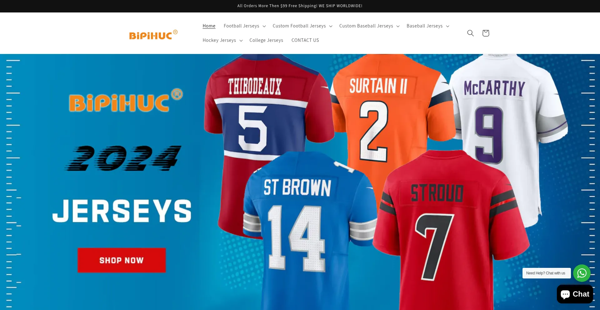 Website screenshot of Bipihuc.com