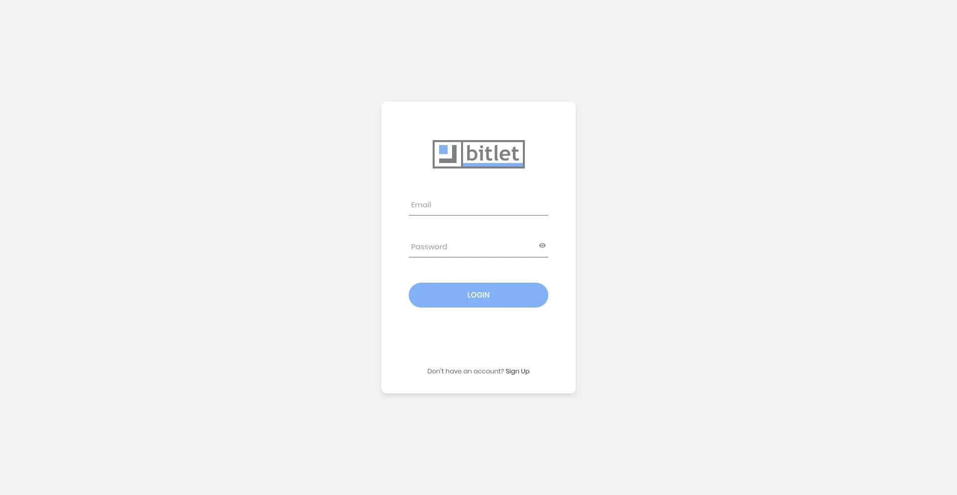 Website screenshot of Bitlet.com