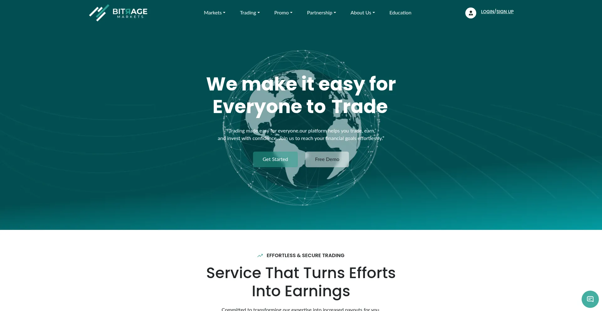 Bitragemarkets.com Screenshot