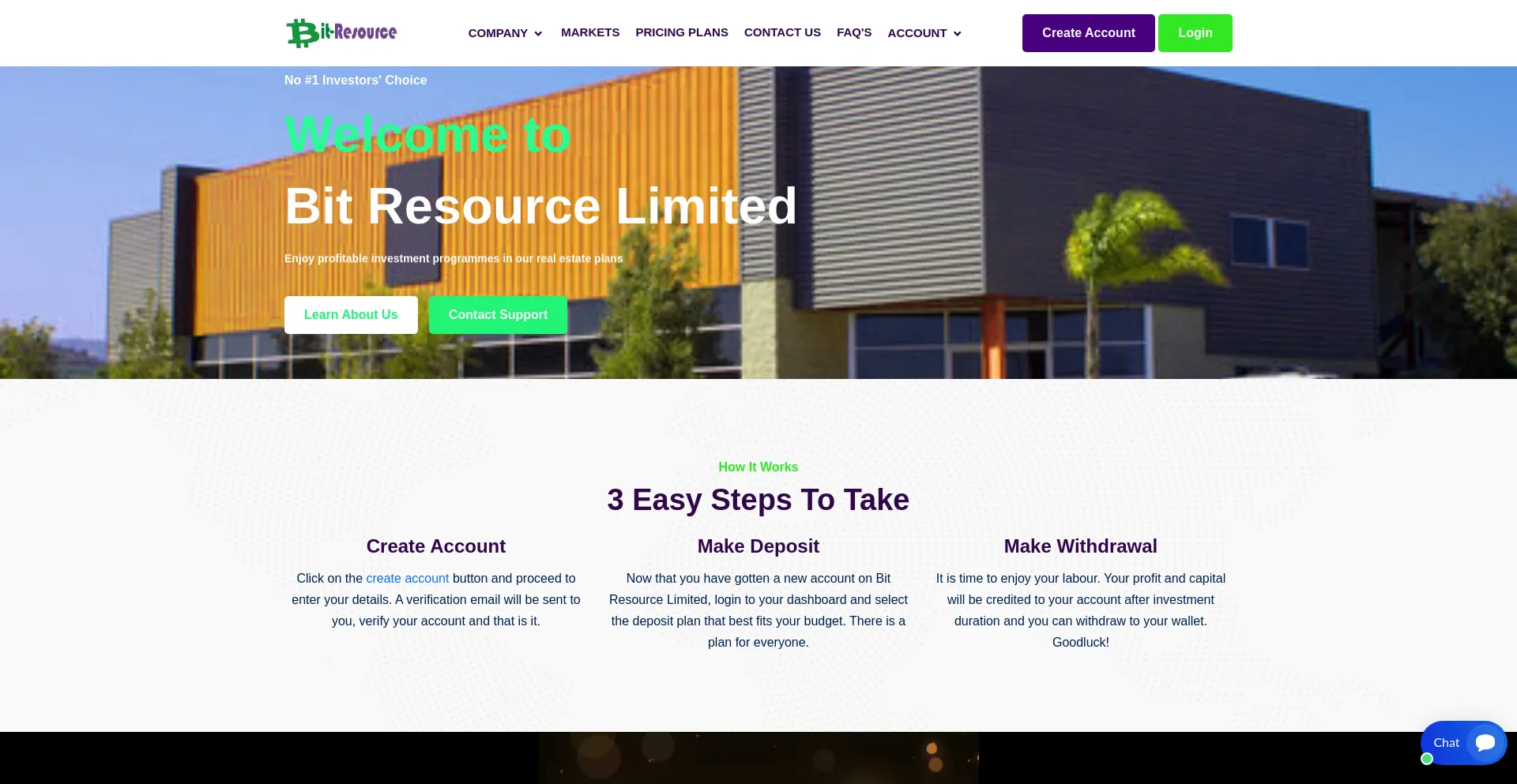 Website screenshot of Bittresouceltd.com