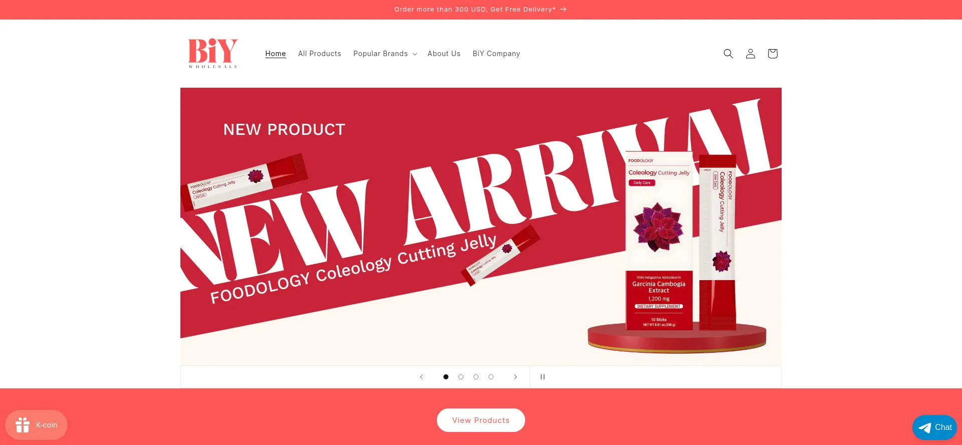 Website screenshot of Biy.asia