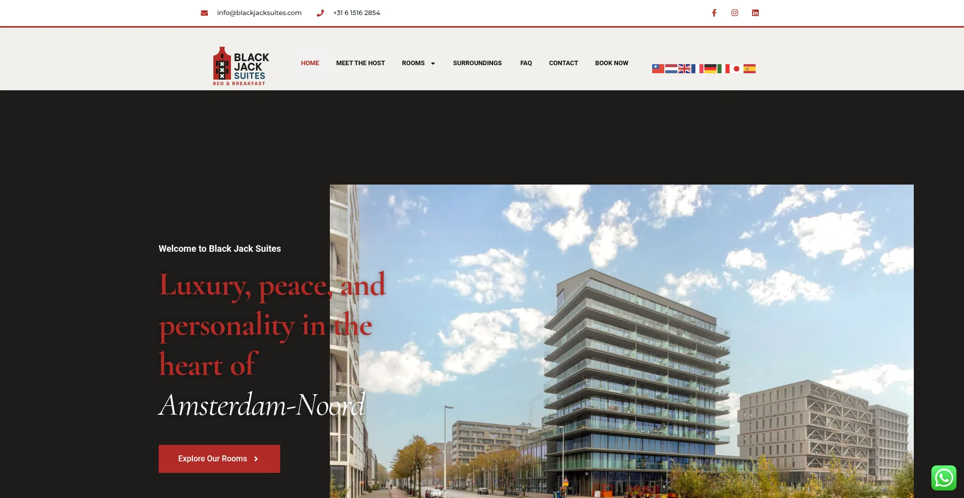 Blackjacksuites.com Screenshot