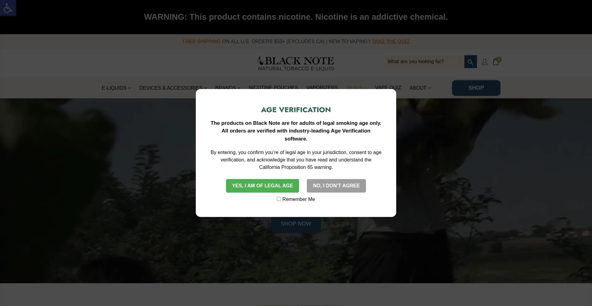 Blacknote.com Screenshot