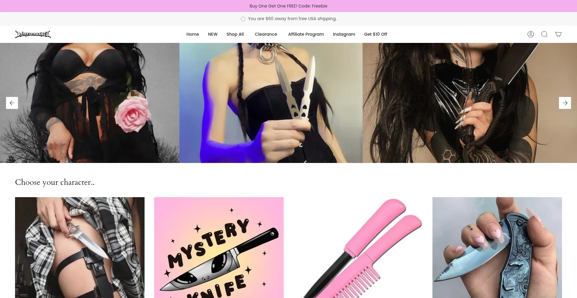 Bladesforbabes.com Screenshot