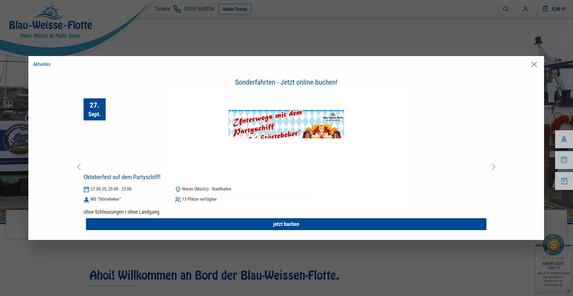 Blau-weisse-flotte.de Screenshot