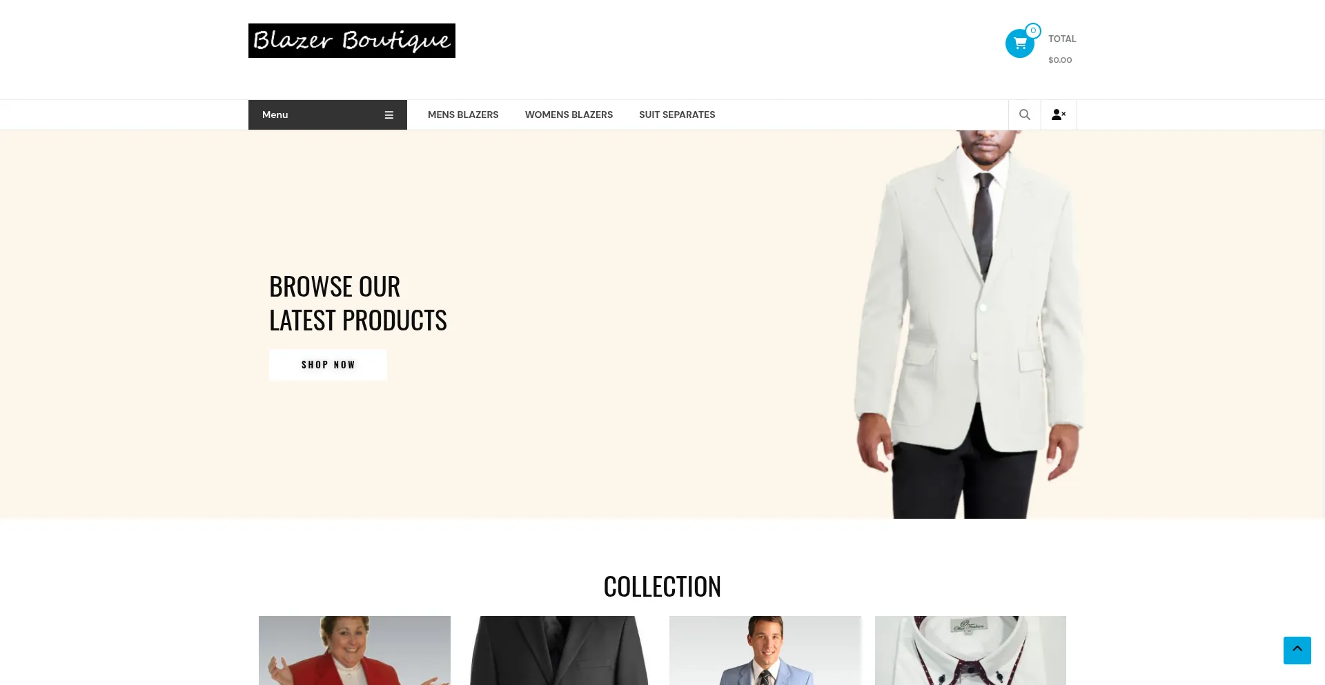 Blazerboutique.com Screenshot