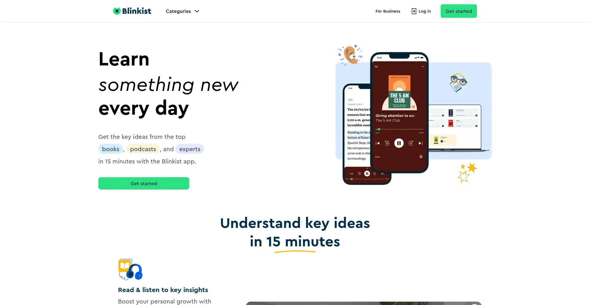 Blinkist.com Screenshot