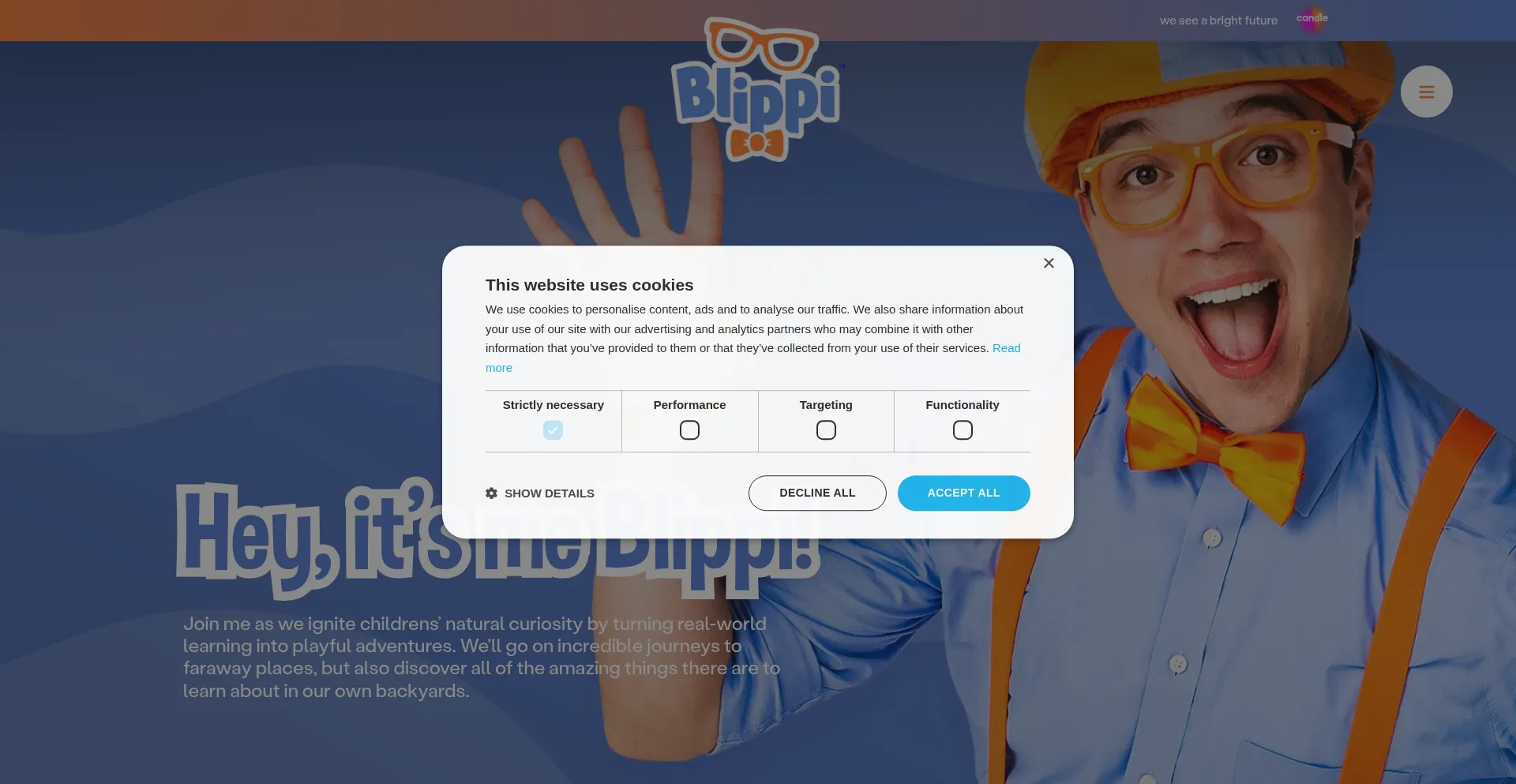 Blippi.com Screenshot