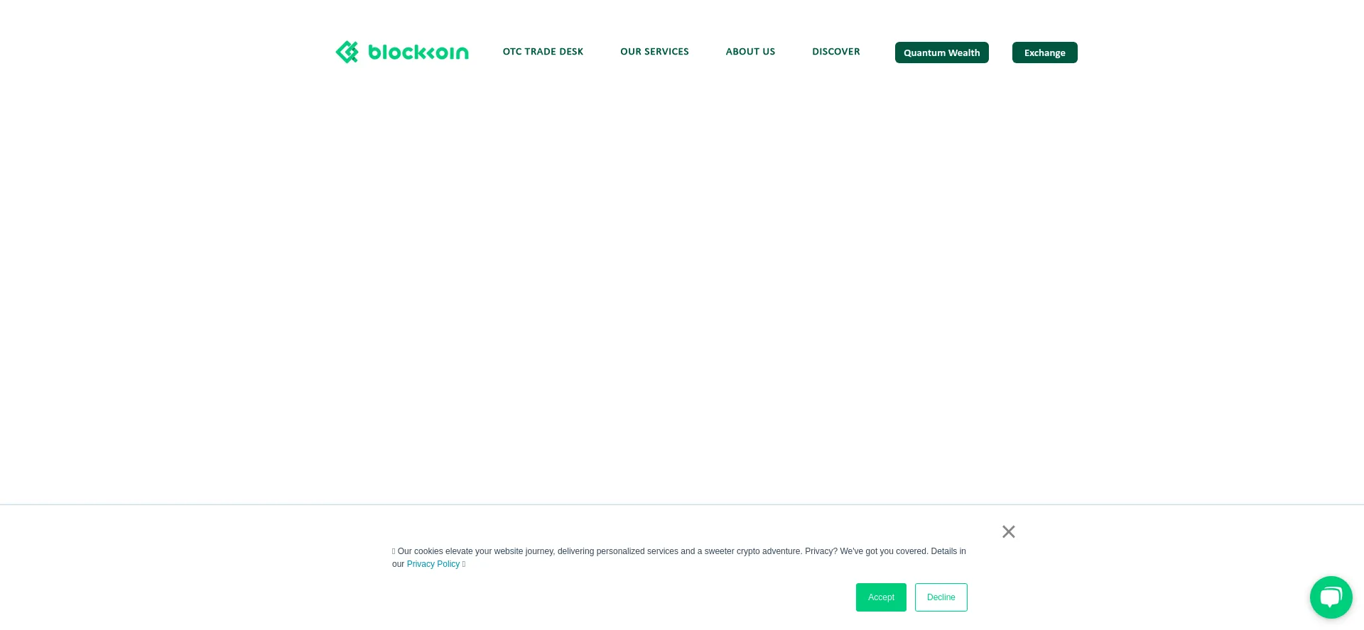 Website screenshot of Blockkoin.io