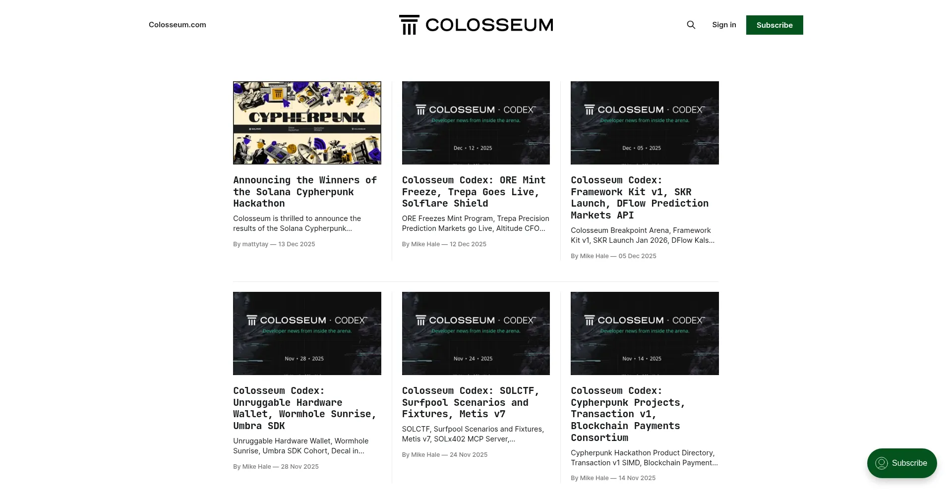 Blog.colosseum.com