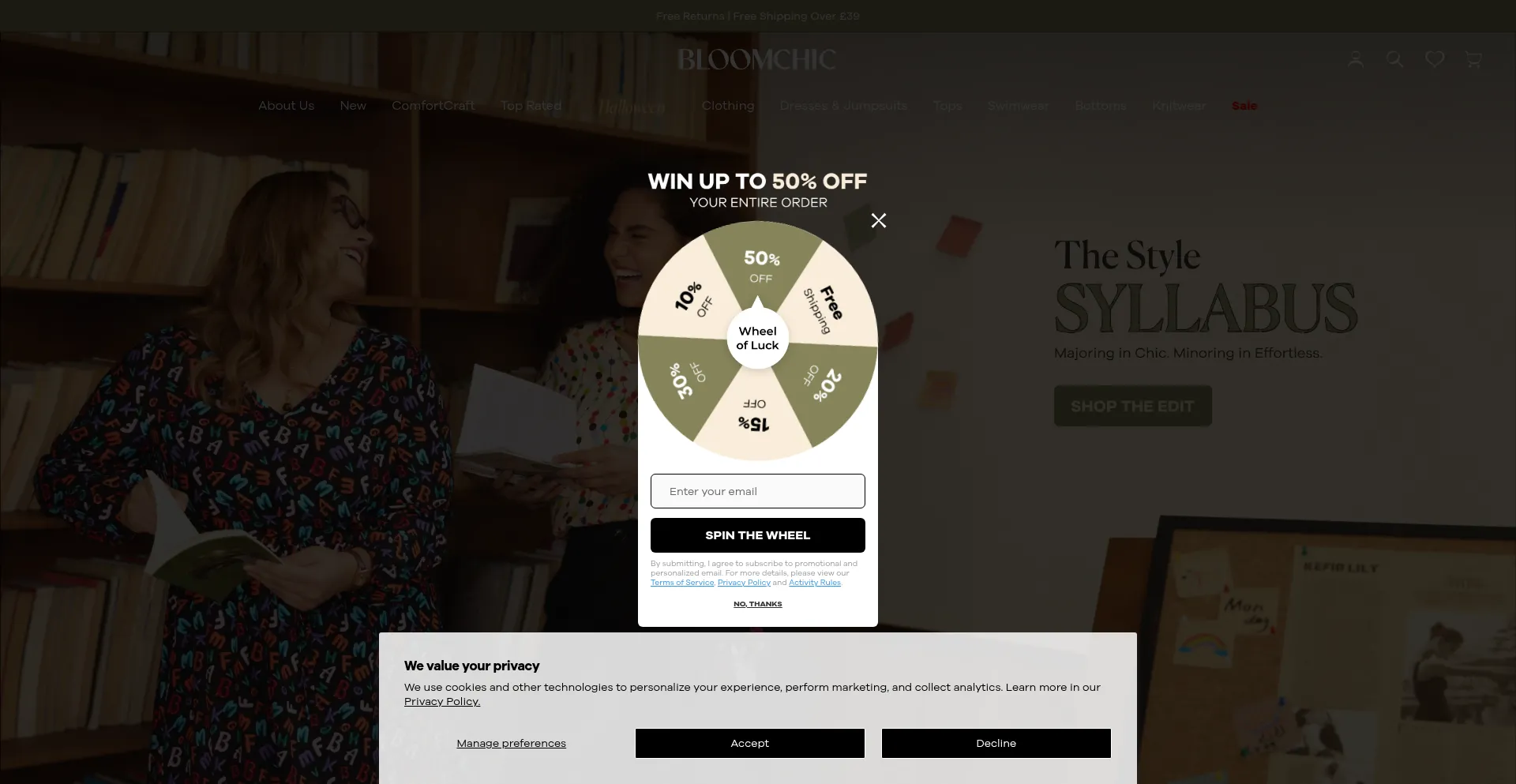 Bloomchic.co.uk Screenshot