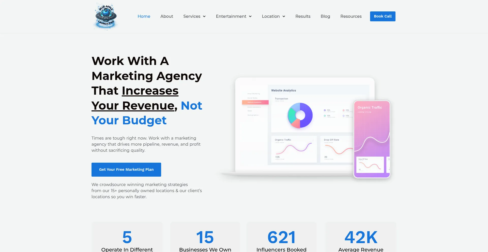 Blueapplelaunchpad.com Screenshot
