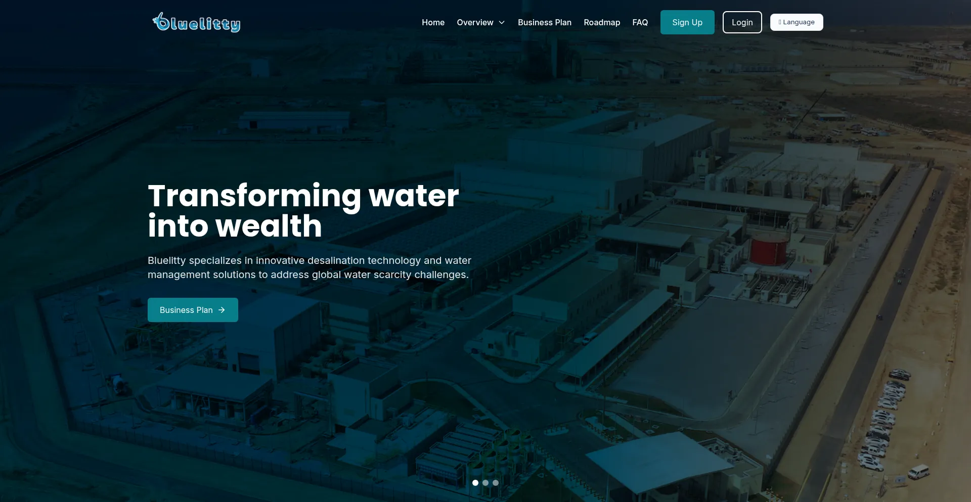 Website screenshot of Bluelitty.com