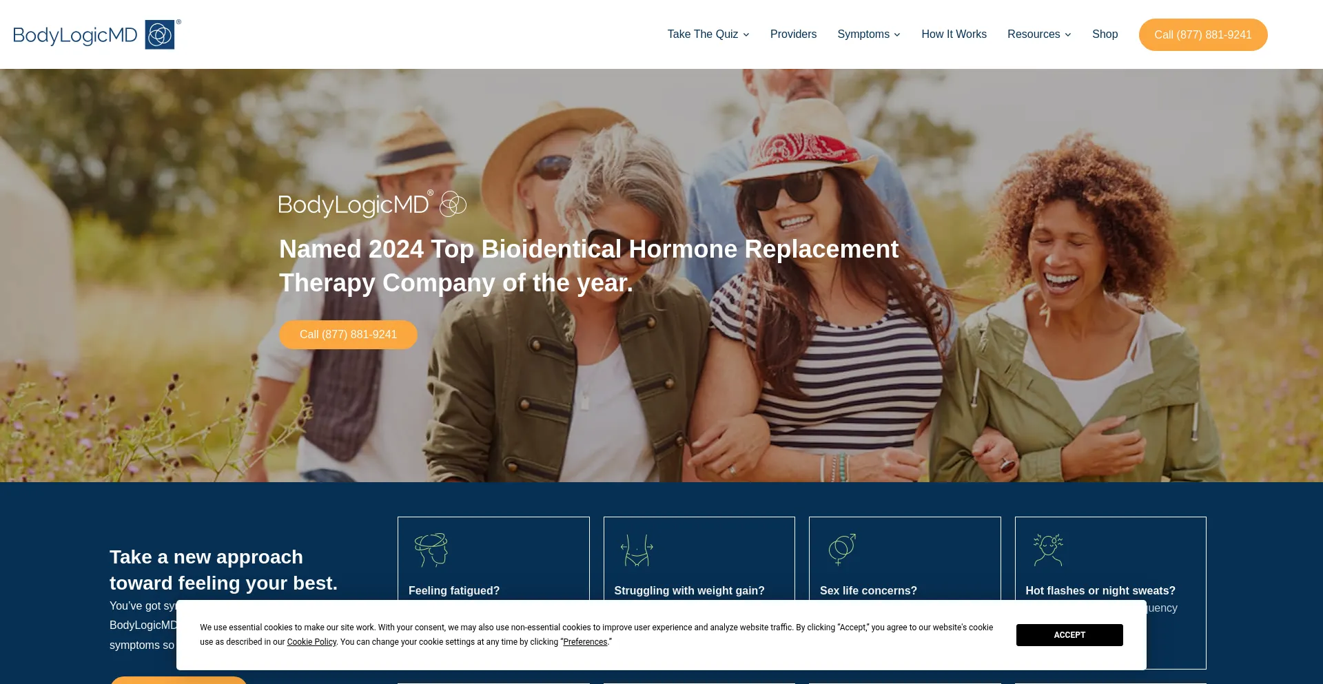 Website screenshot of Bodylogicmd.com