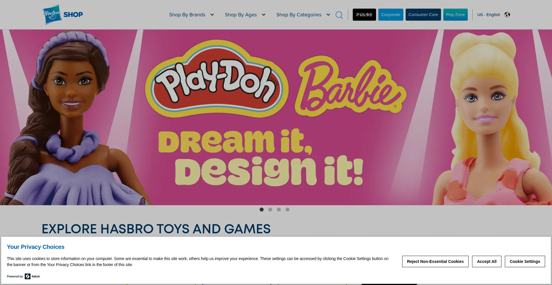 Website screenshot of Boggle.com