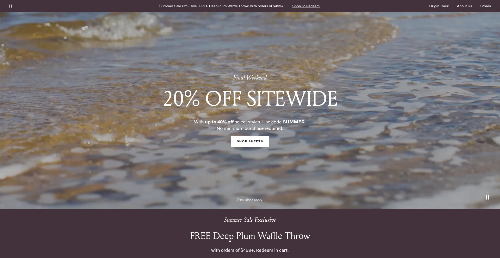 Website screenshot of Boilandbranch.com