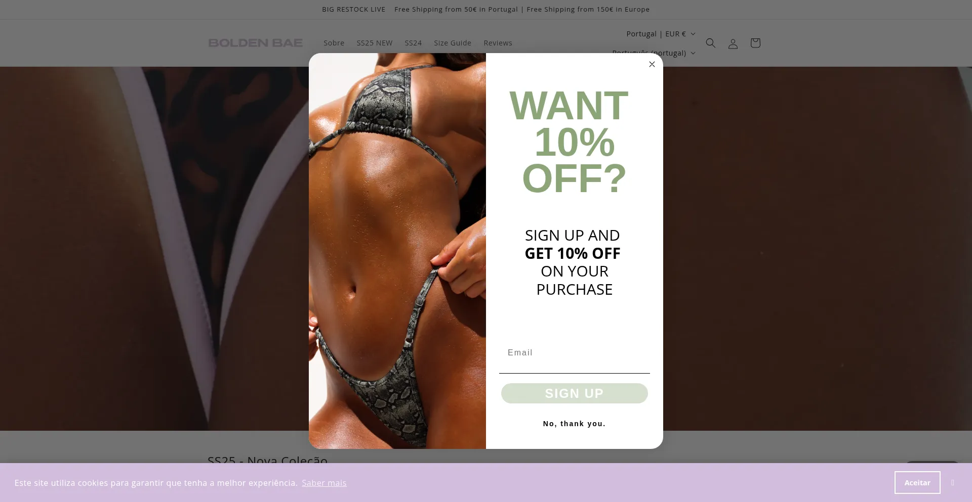 Website screenshot of Boldenbae.com