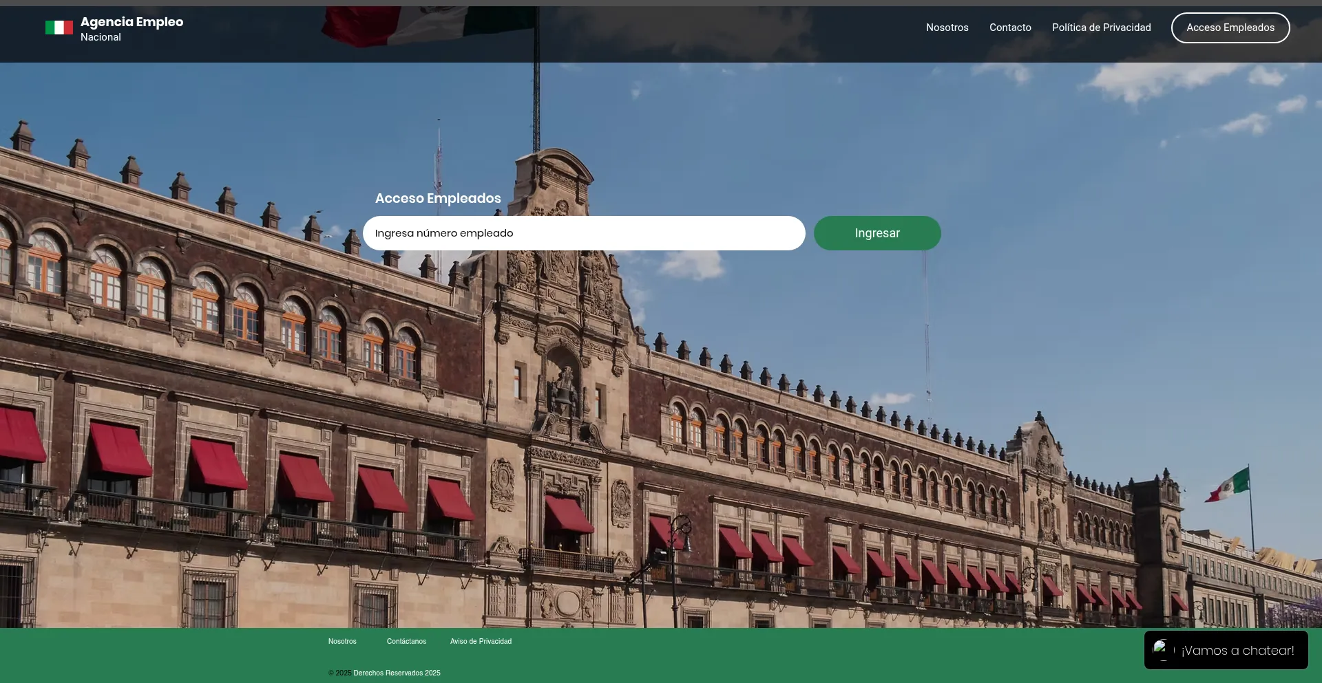 Website screenshot of Bolsanacional.org