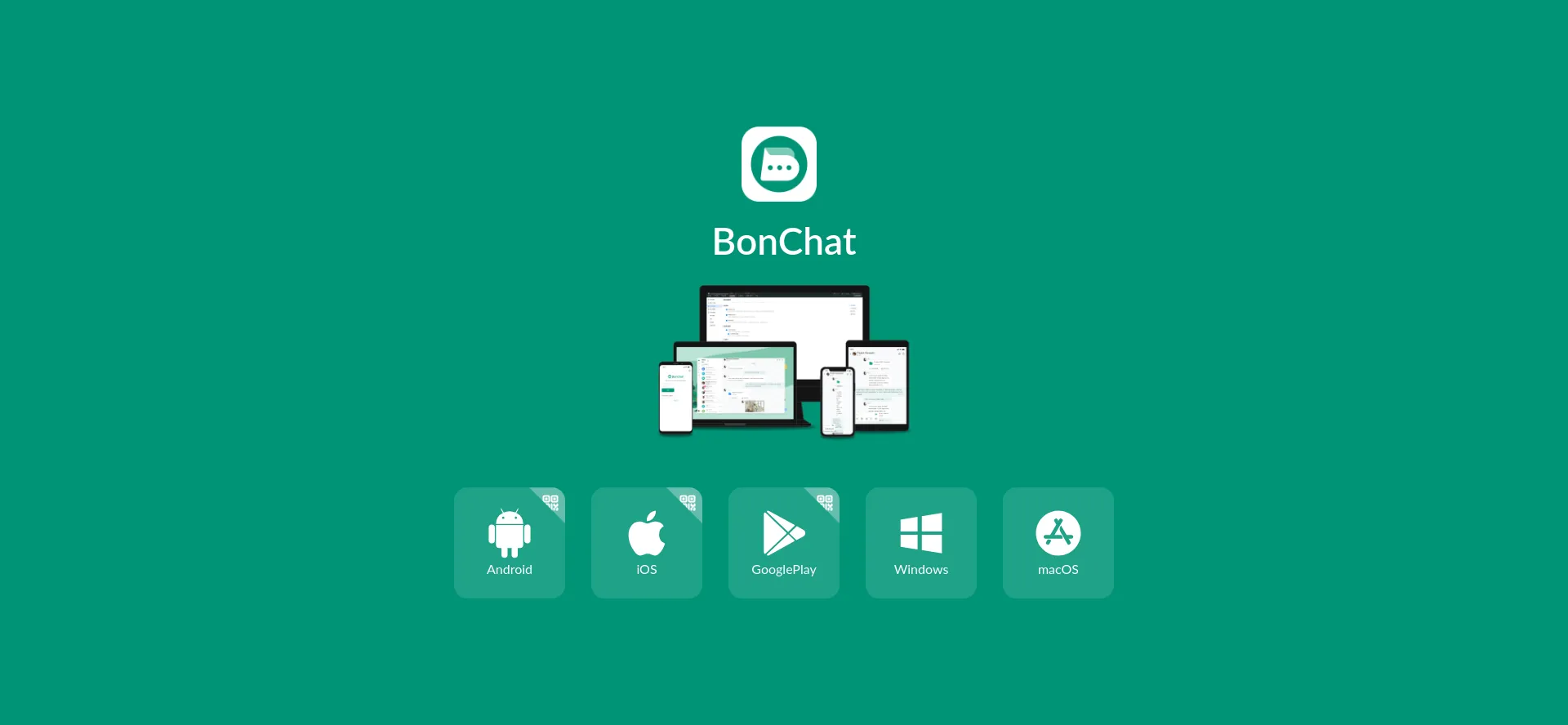 Website screenshot of Bonchat.live