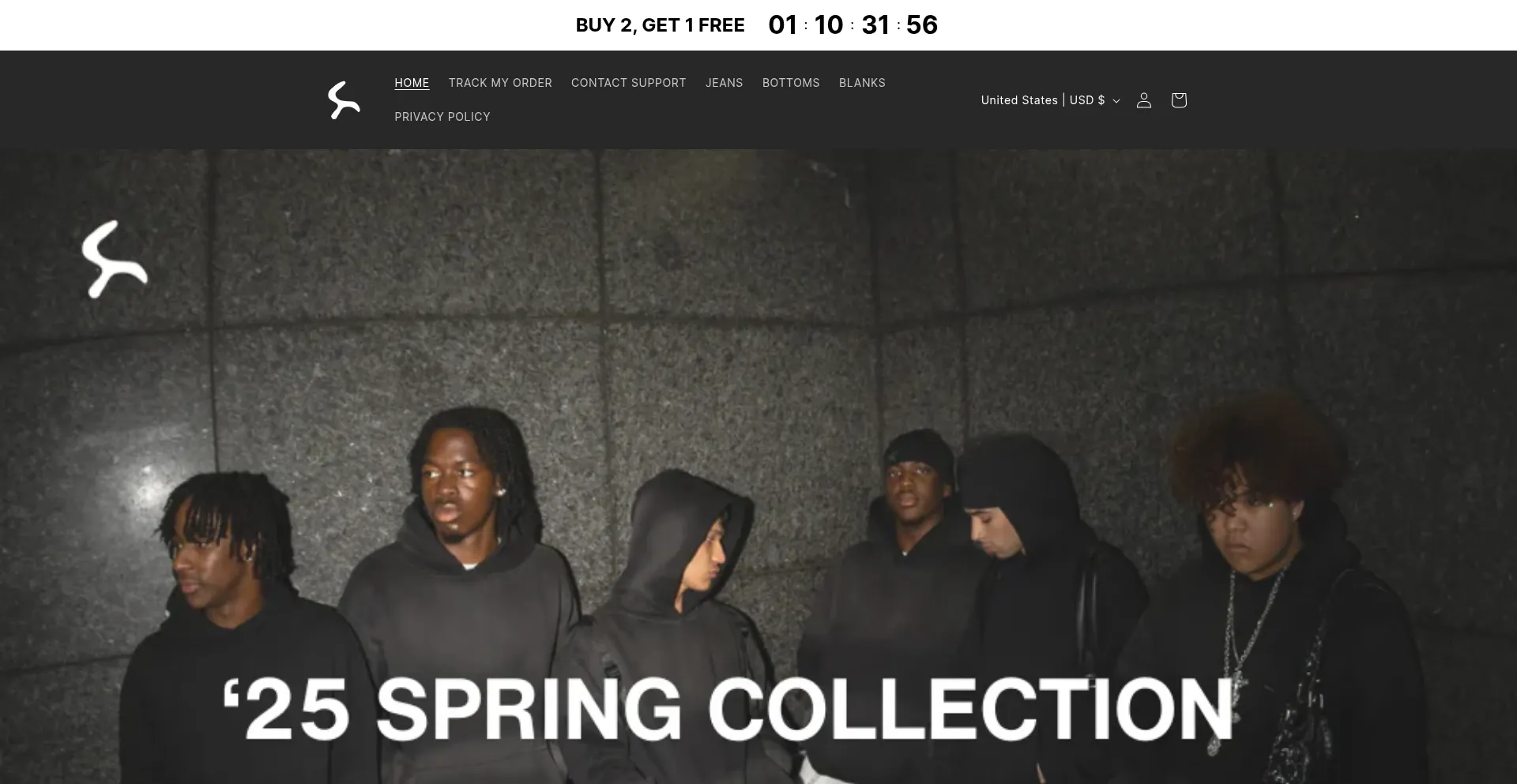 Website screenshot of Boneblanks.com