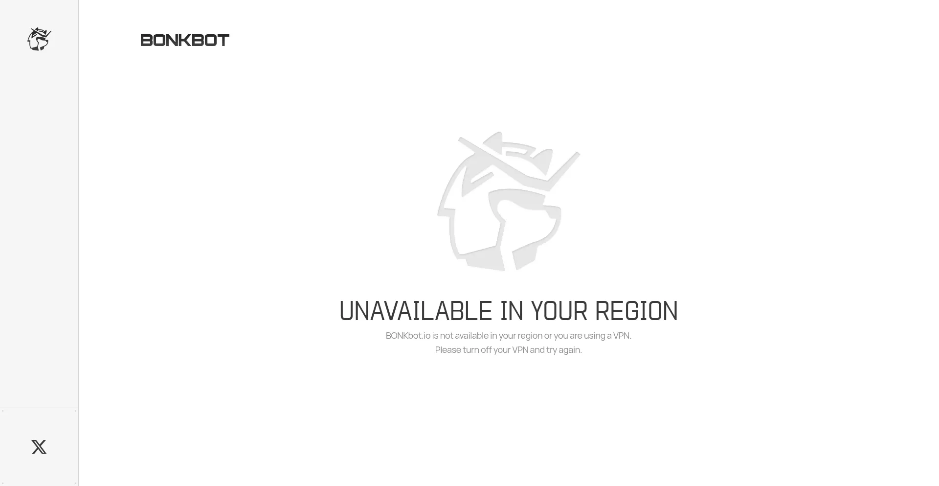 Website screenshot of Bonkbot.io
