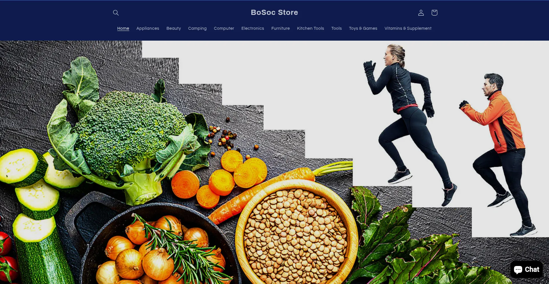 Website screenshot of Bosocshop.com