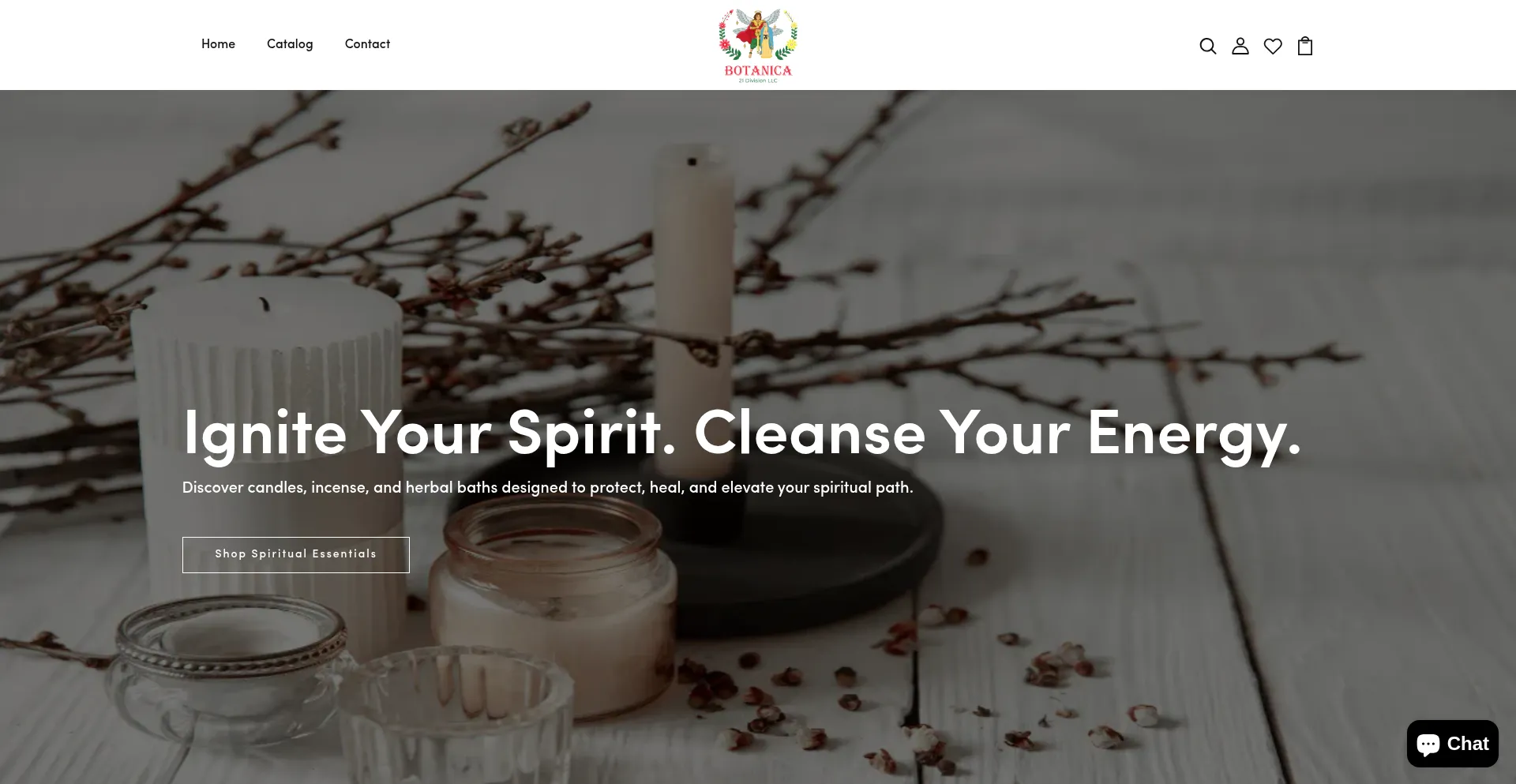 Website screenshot of Botanica21division.com