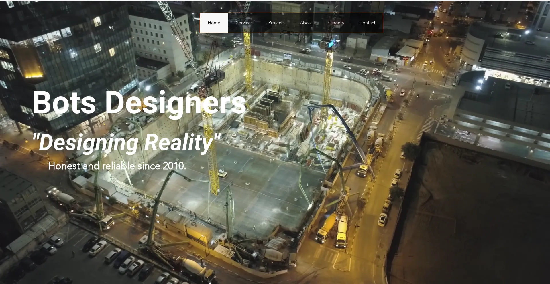 Website screenshot of Botsdesigners.com