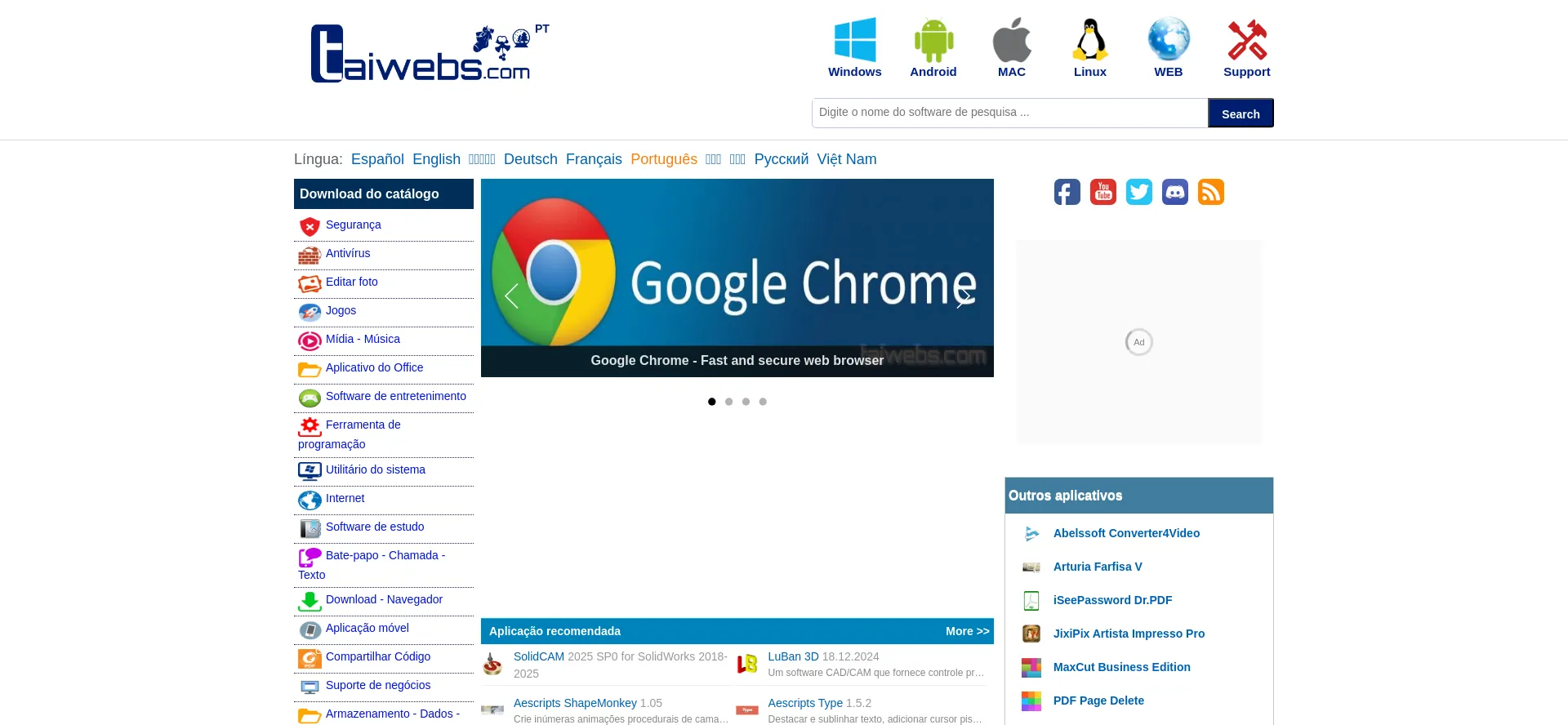 Website screenshot of Br.taiwebs.com